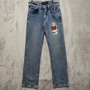U.S. Polo‎ Assn. Women's Jeans Size 28 Embroidered Teddy Bear Denim